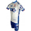 FRANCAISE DES JEUX(FDJ) 2011 Radsport-Profi-Team-Kurzarmtrikot mit kurzem Reißverschluss