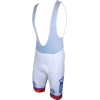 FRANCAISE DES JEUX(FDJ) 2016 Trägerhose weiß-B'TWIN Radsport-Profi-Team
